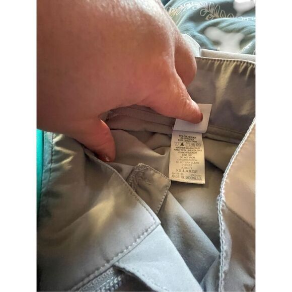 Rawlings Mens Colorblock Mock Neck Half Zip Windbreaker Jacket Gray Size 2XL - Picture 5 of 12